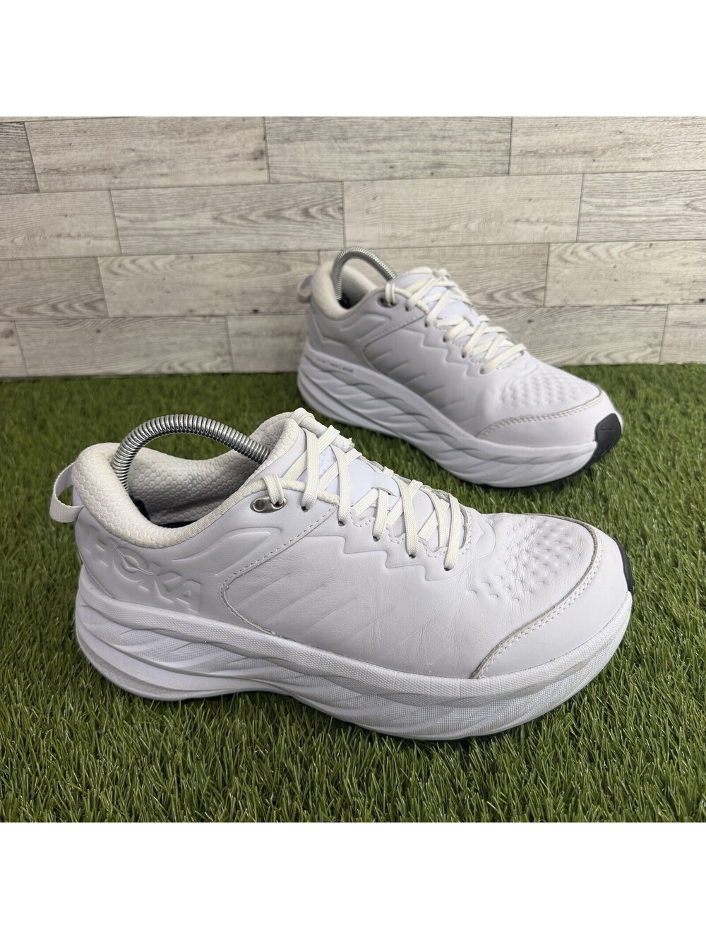 Hoka One One Bondi SR 1110521 WHT White Slip Resistant Shoes Women’s Size 9.5